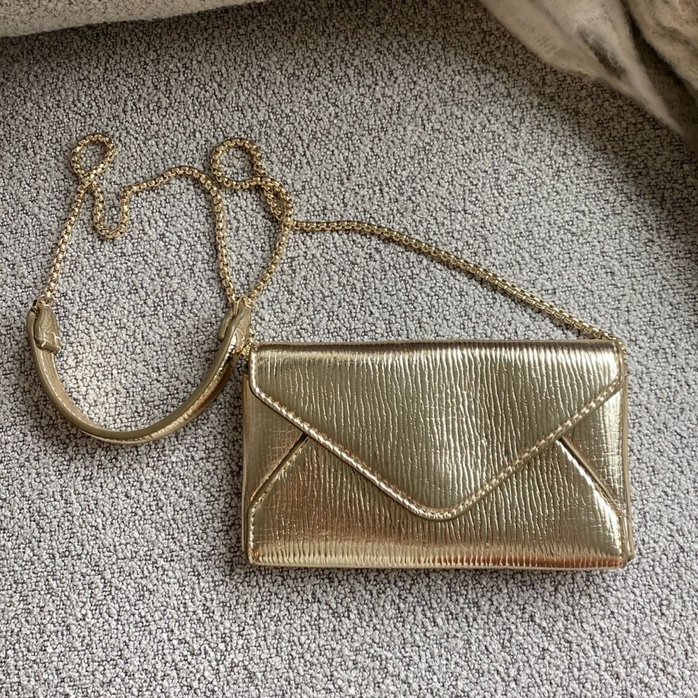 Gold Envelope Evening Bag